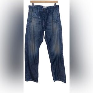 Current Elliot Button Fly Straight Leg Bootcut Denim Jean Men‎ 32x32 Cowboy
